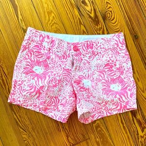 Lilly Pulitzer Callahan Shorts Pink White 6